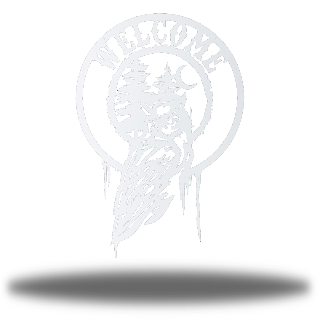 Riverside Designs-Welcome Owl-Metal Wall Art Décor